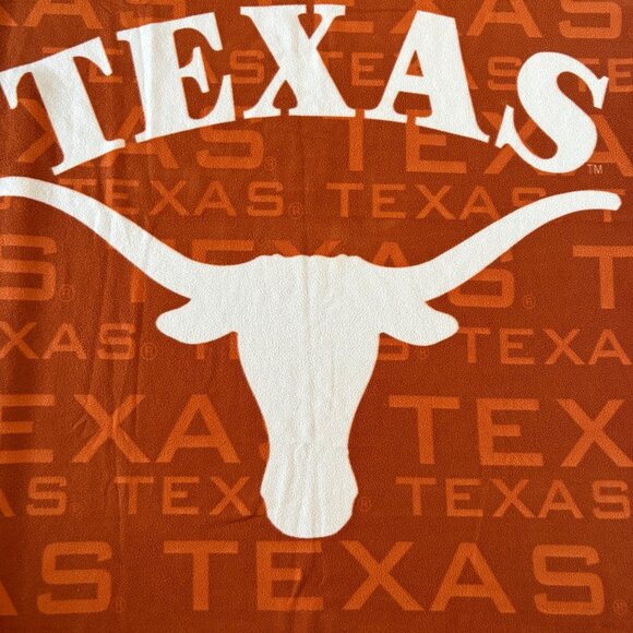 NCAA Texas Longhorns Large Soft Fleece Throw Blanket 48" X 60" - Picture 1 of 4